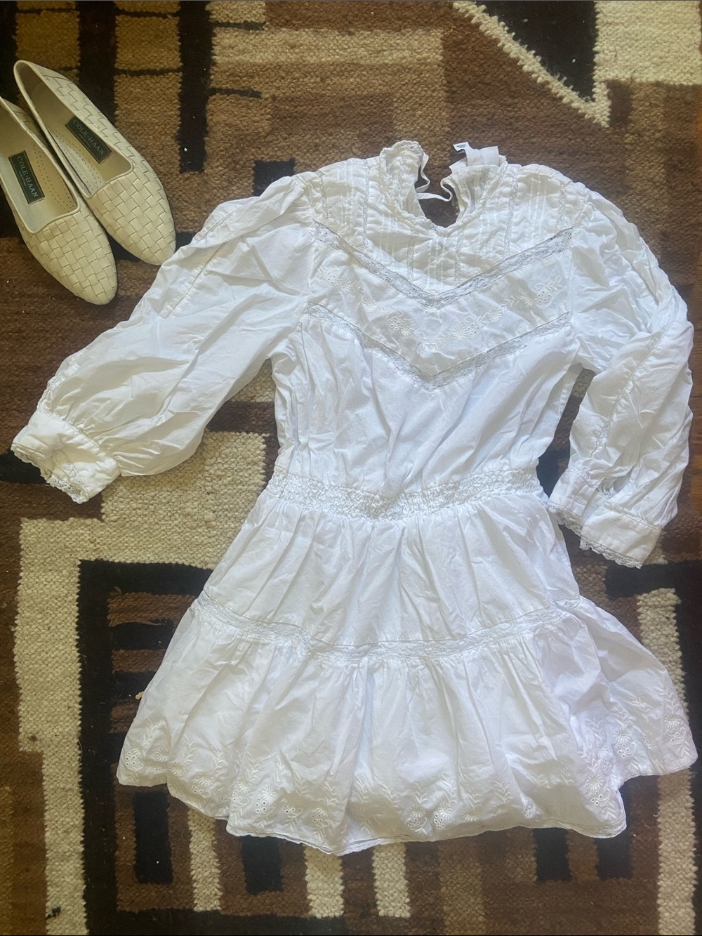 LoveShackFancy x Target White Eyelet Mini Dress S
